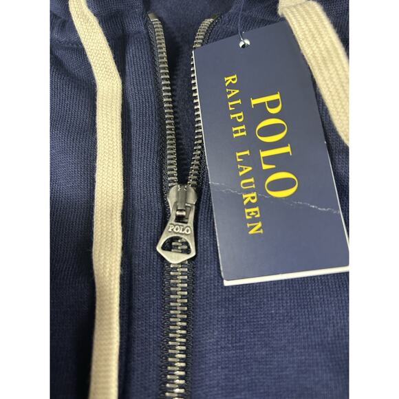 Polo Ralph Lauren Men's Full Zip Fleece Hoodie Navy Blue 2XB NWT - Picture 7 of 11